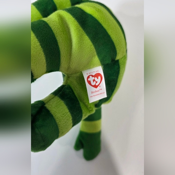 Ty Green and Red Striped Stuffed Animal - Picture 5 of 5